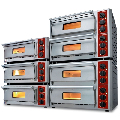 Four électrique pizzas, chambre (2+3 kW) 660x430xh100 mm PIZZA-QUICK/66-43
